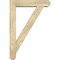 Ekena Millwork Traditional Craftsman Rough Sawn Bracket w/ Offset Brace, Douglas Fir, 6"W x 26"D x 38"H BKT0604X26X38TRA04RDF - alternate 4